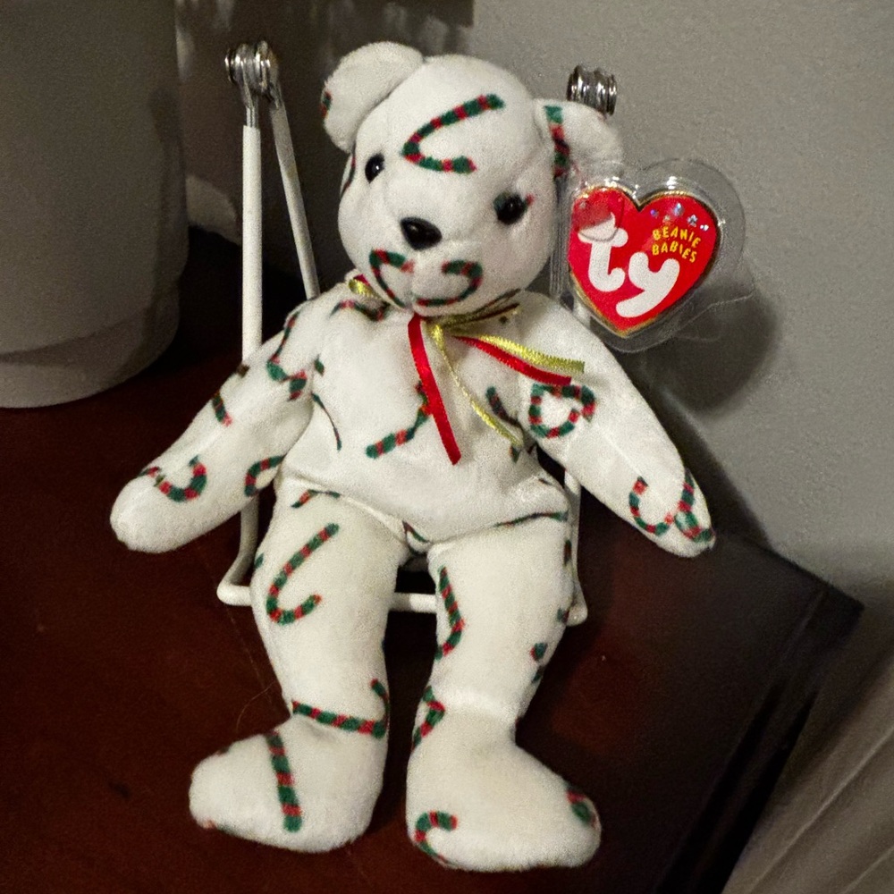 Ty Festive Candy-D Candy Cane Bear